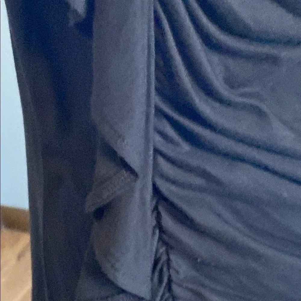 MICHAEL Michael Kors Black Asymmetrical Cowl Neck Tunic Top - Picture 5 of 10